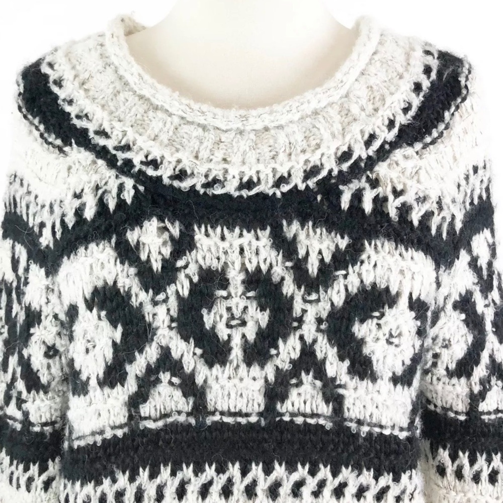 Free People Chunky Knit Reed Fairisle Sweater - Picture 5 of 8